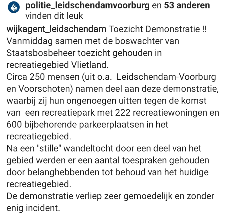 Nieuwsbericht 12 maart 2023 op Midvliet over Demonstratieve optocht in Vlietland-Noord